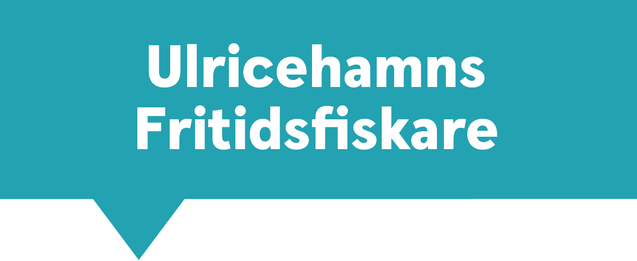 turkos kvadratisk pratbubbla text Ulricehamns fritidsfiskare