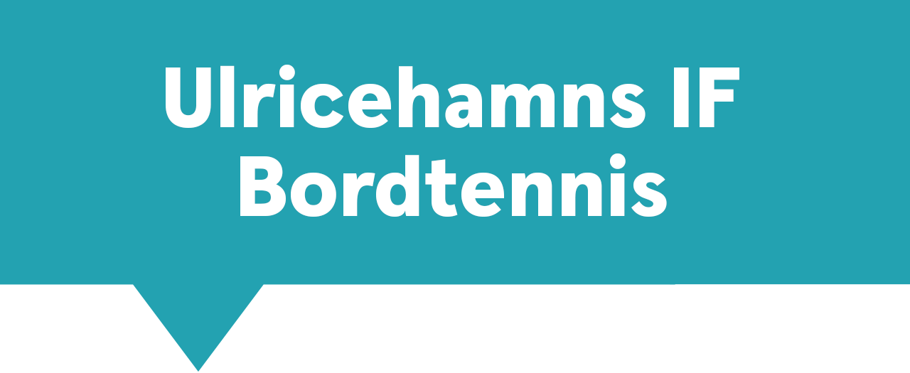 turkos kvadratisk pratbubbla text ulricehamnsifbordtennis