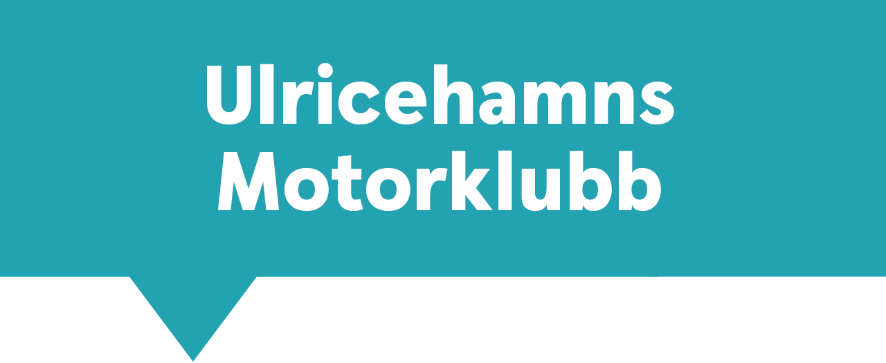 turkos kvadratisk pratbubbla text ulricehamns motorklubb